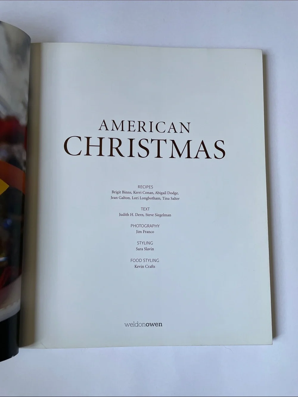 American Christmas Cookbook.  Recipes & ideas to inspire Holiday Traditions